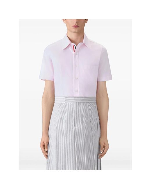 Thom Browne Purple Short Sleeve Shirts for men