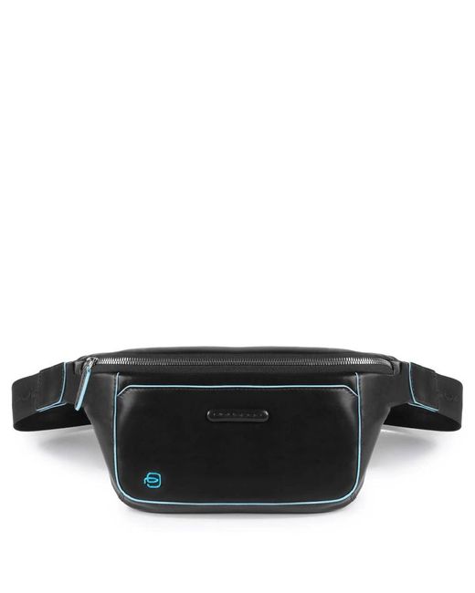 Piquadro Black Belt Bags for men