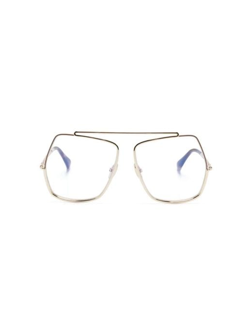 Max Mara Metallic Glasses