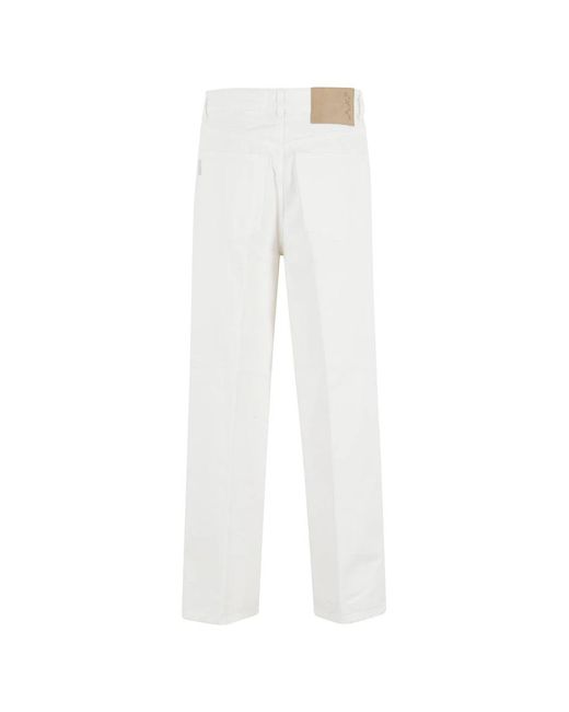 Haikure White Straight Fit Jeans