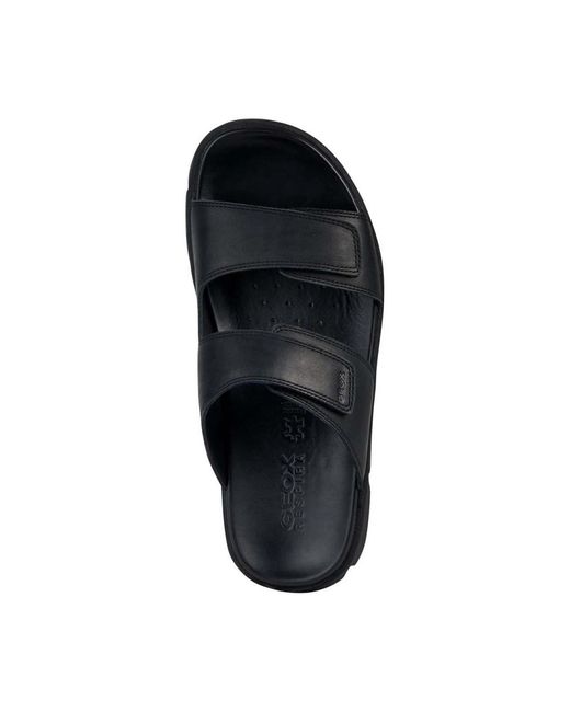 Sliders Geox pour homme en coloris Black
