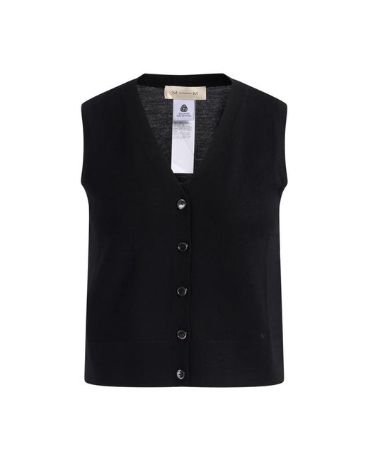 Vests Max Mara en coloris Black