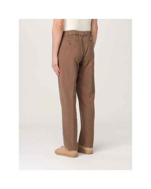 Myths Braune Leinenhose in Brown für Herren