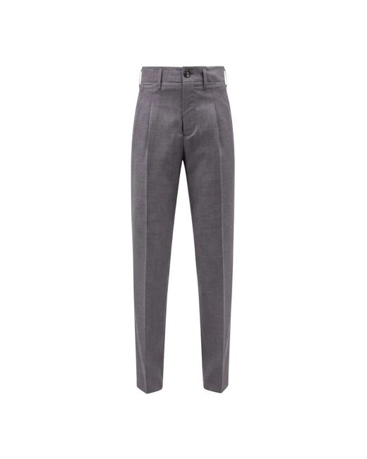 Straight Trousers AMI de color Gray