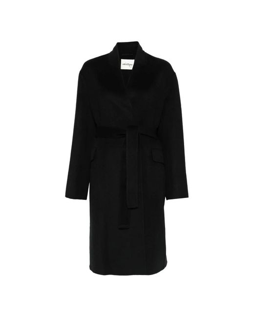 Ottod'Ame Black Belted Coats