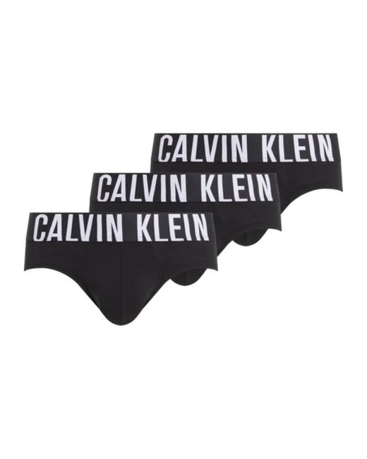 Calvin Klein Black 3 Pack Briefs for men