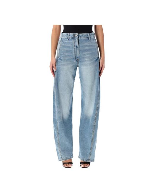 Magda Butrym Blue Loose-Fit Jeans