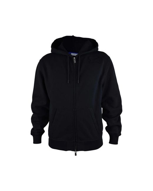 Burberry Hoodies & Sweatvesten ,Zwart ,Katoen Cotton Hooded Vest in het Blue voor heren