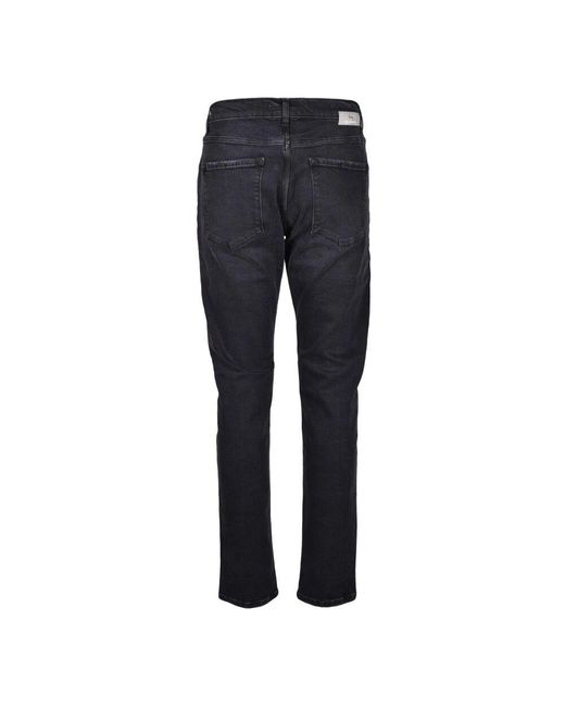 Jeans grigi in cotone con elastan di Daniele Alessandrini in Blue da Uomo