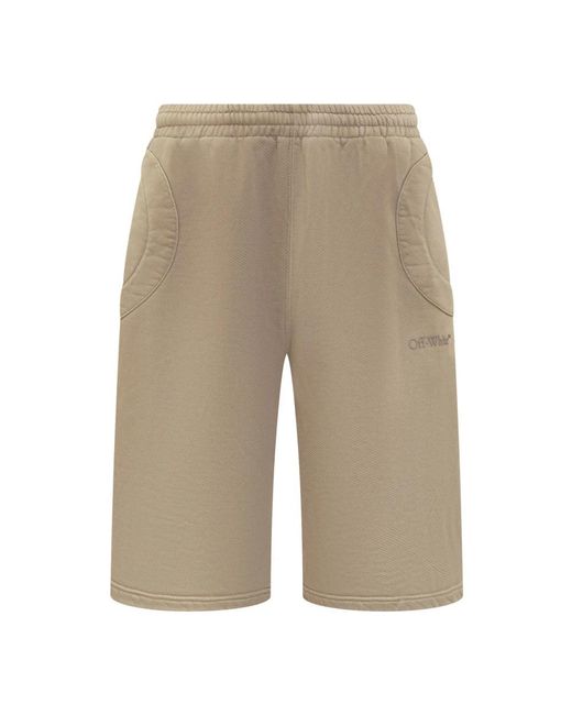 Off-White c/o Virgil Abloh Natural Casual Shorts for men