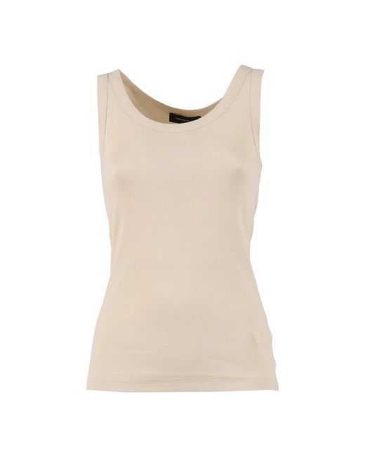 Fabiana Filippi Natural Sleeveless Tops
