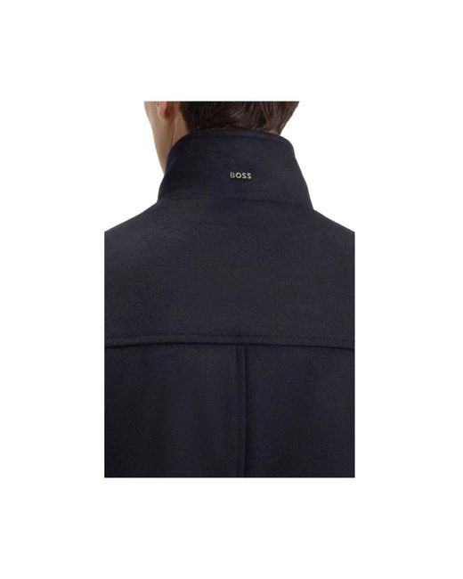 HUGO Blue Single-Breasted Coats for men