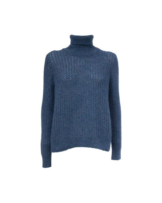 Gran Sasso Blue Turtlenecks