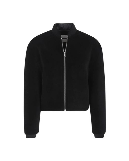Jil Sander Black Bomber Jackets