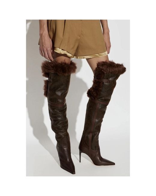 DSquared² Black Over-Knee Boots