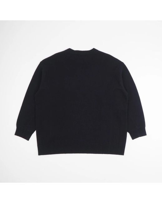 Max Mara Blue Round-Neck Knitwear