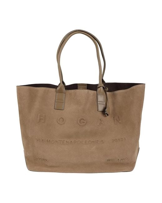 Hogan Brown Shopping Bags