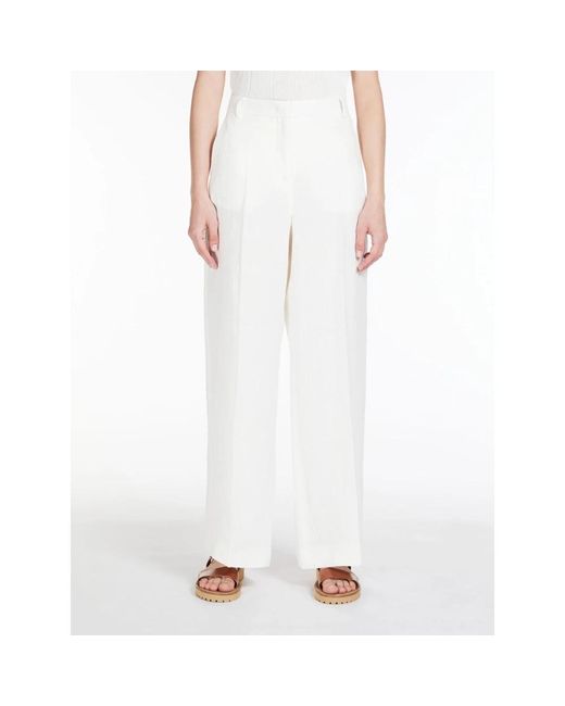 Pantalons Max Mara en coloris White