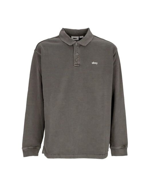 Obey Gray Polo Shirts for men