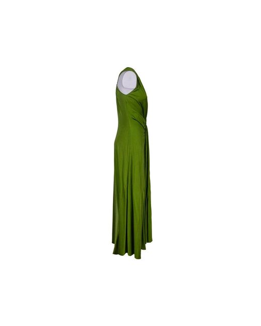 Erika Cavallini Semi Couture Green Maxi Dresses