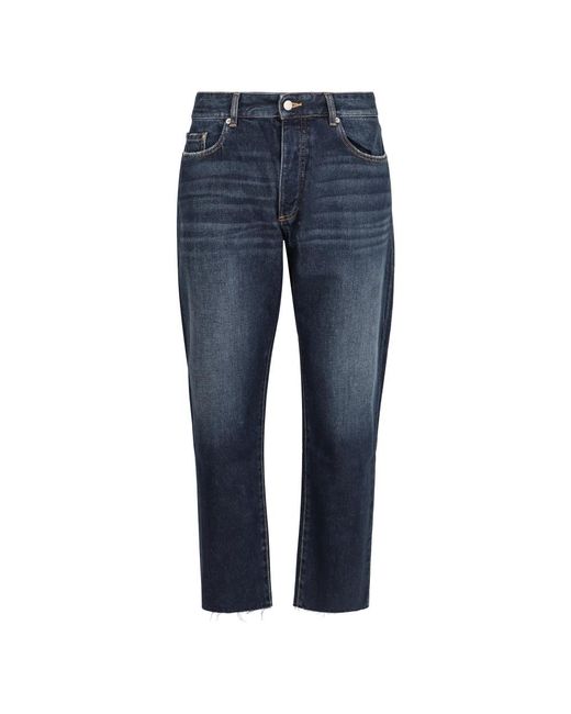 ICON DENIM 5-pocket-baumwolljeans mit rückenlogo in Blue für Herren