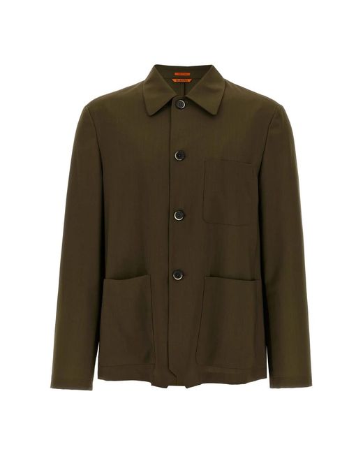 Barena Green Light Jackets for men