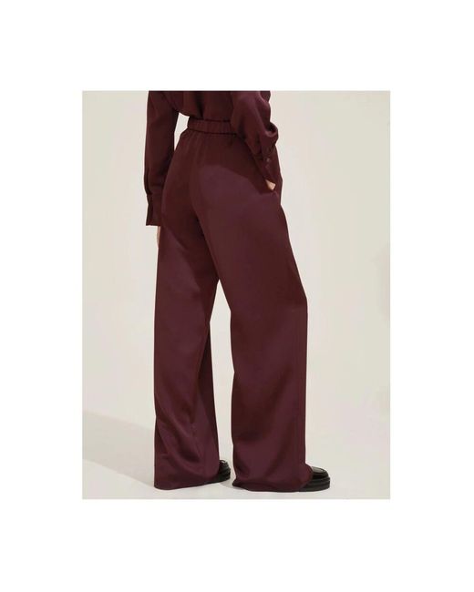 Wide Trousers Marella de color Red