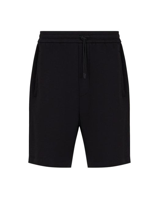 Emporio Armani Black Casual Shorts for men