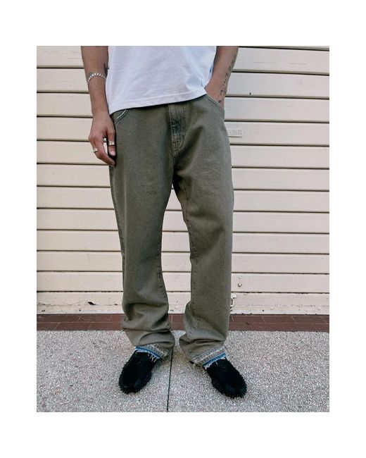 AMISH Gray Straight Fit Jeans for men