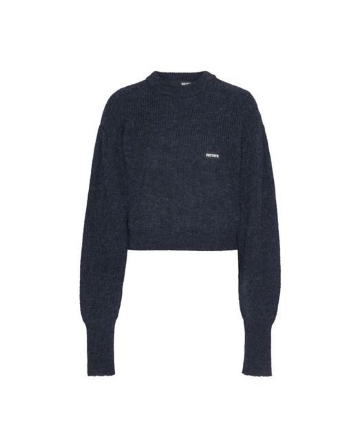 Round-Neck Knitwear ROTATE BIRGER CHRISTENSEN en coloris Blue