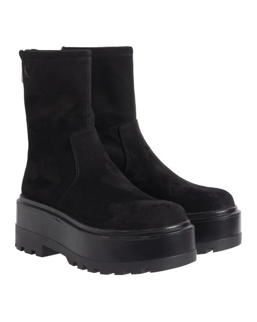 Calvin Klein Black Ankle Boots
