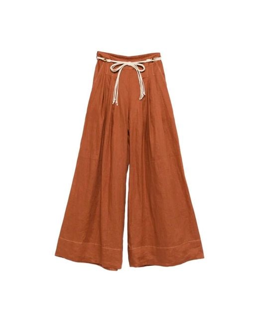 Zimmermann Brown Wide Trousers