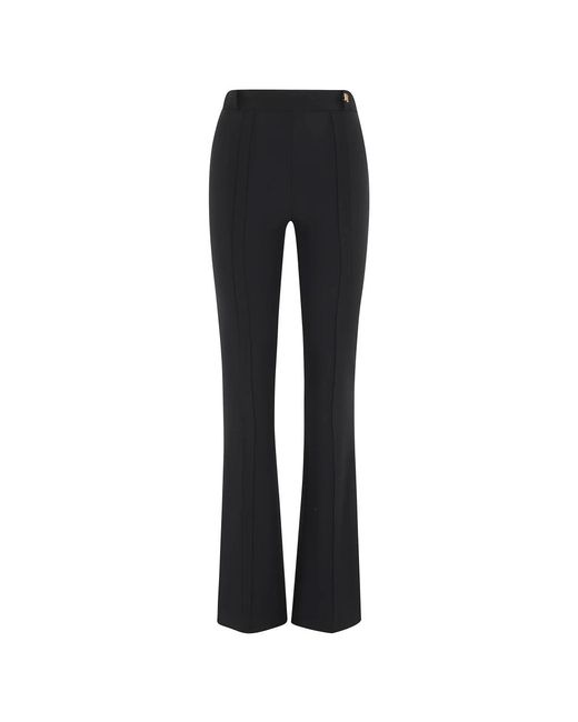Elisabetta Franchi Black Wide Trousers