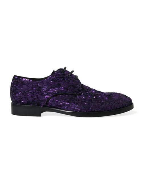 Dolce & Gabbana Blue Laced Shoes for men