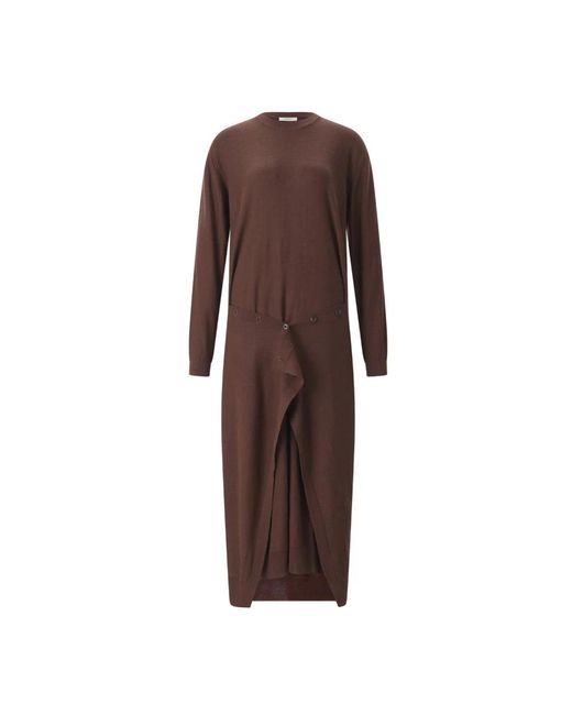 Lemaire Brown Knitted Dresses