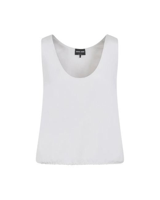 Tops > sleeveless tops Giorgio Armani en coloris White