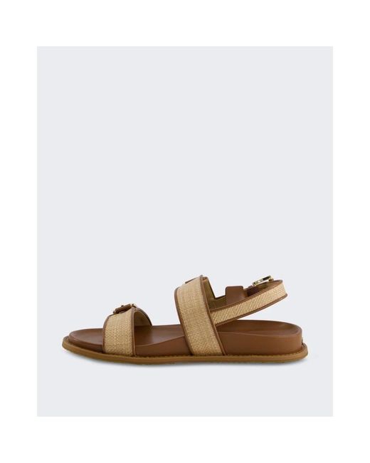 Michael Kors Brown Flat Sandals