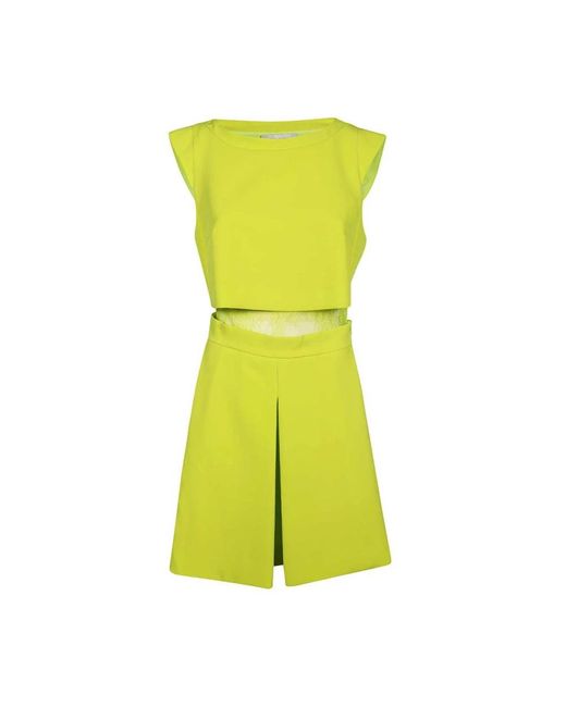 Ermanno Scervino Green Short Dresses