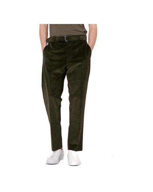 Slim-Fit Trousers di Officine Generale in Green da Uomo