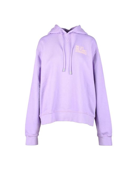 Jersey De Punto De Algodón, Mujer, Talla DSquared² de color Purple