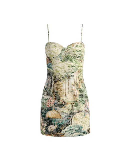 Alice + Olivia Green Short Dresses