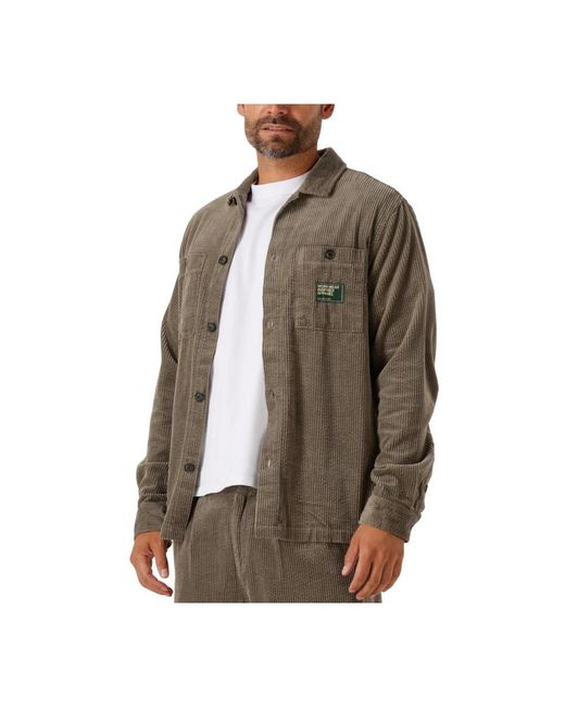 Anerkjendt Jassen ,Groen ,Katoen Groen Corduroy Overshirt Voor Mannen in het Brown voor heren
