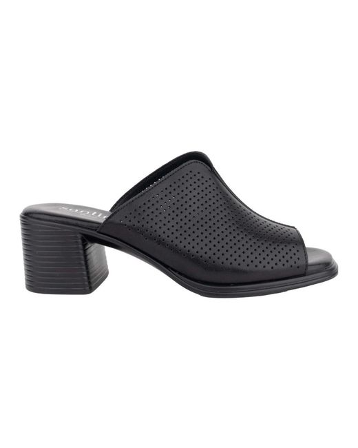 Santino Milano Blue Heeled Mules