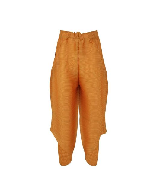 Issey Miyake Orange Wide Trousers