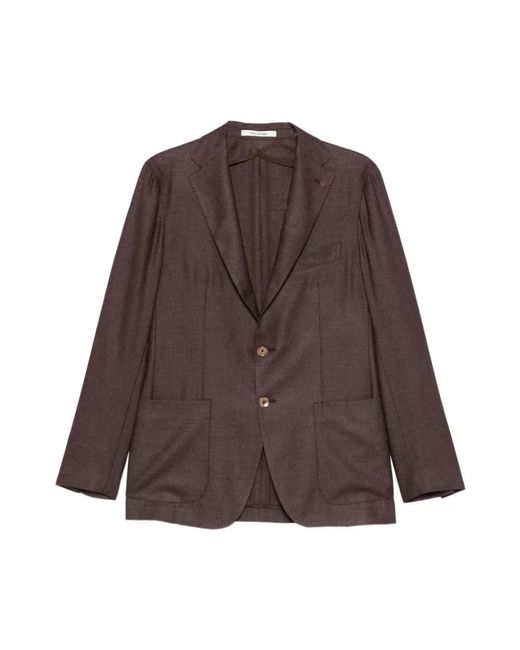 Tagliatore Single-Breasted Blazer in het Brown voor heren