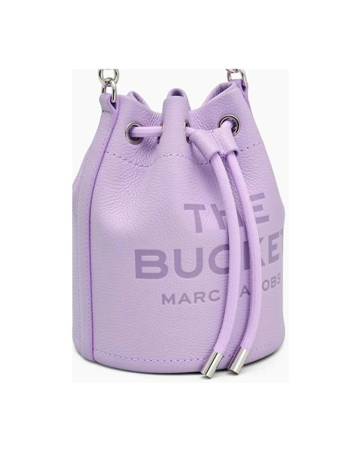 Marc Jacobs Purple Stilvolle leder eimer tasche