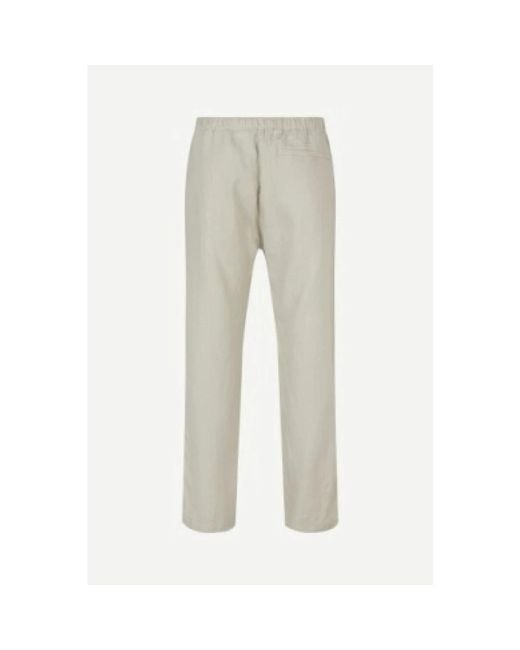 Samsøe & Samsøe Gray Straight Trousers for men