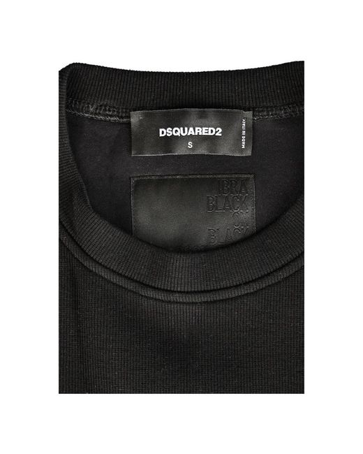 DSquared² Schwarzer regular fit sweatshirt in Black für Herren