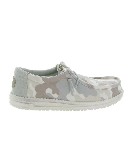 HeyDude Camo Slip-On Schuhe in Gray für Herren