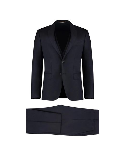 HUGO Blue Single Breasted Suits for men